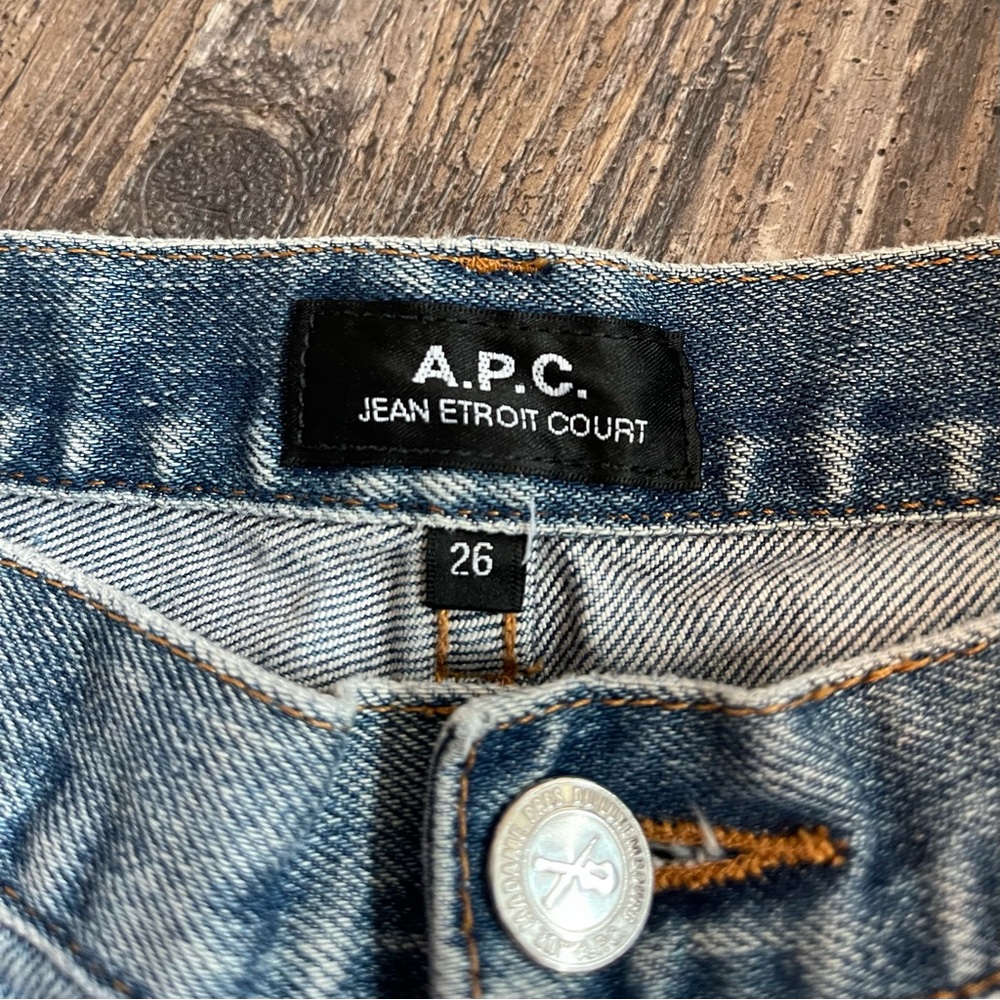 A.P.C. Blue Straight Leg Jeans